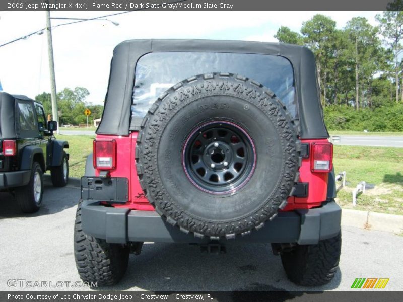 Flame Red / Dark Slate Gray/Medium Slate Gray 2009 Jeep Wrangler X 4x4