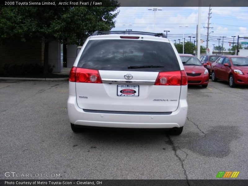 Arctic Frost Pearl / Fawn 2008 Toyota Sienna Limited