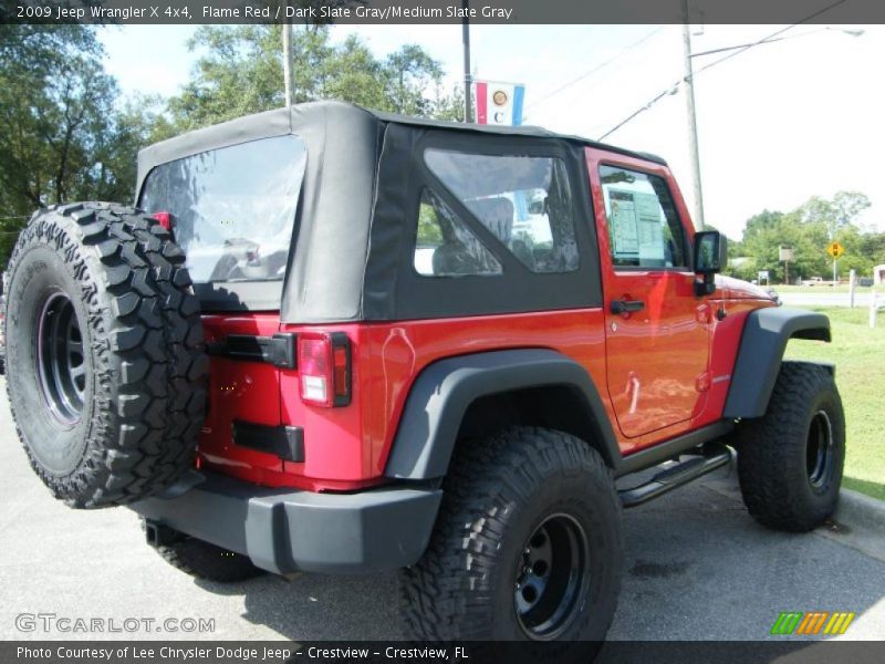 Flame Red / Dark Slate Gray/Medium Slate Gray 2009 Jeep Wrangler X 4x4