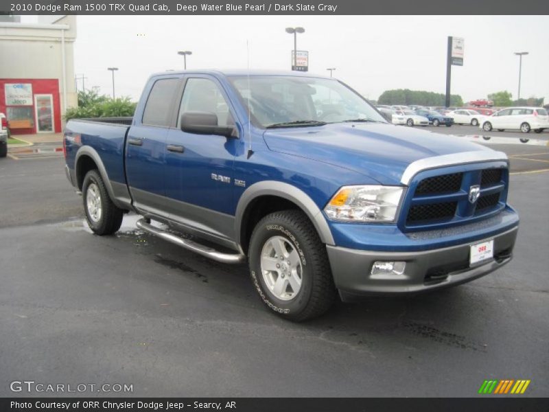 Deep Water Blue Pearl / Dark Slate Gray 2010 Dodge Ram 1500 TRX Quad Cab