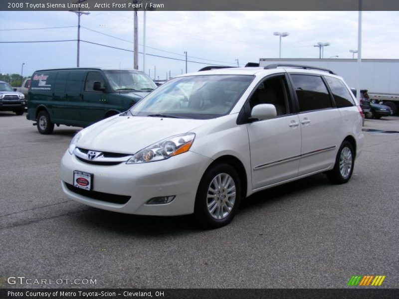 Arctic Frost Pearl / Fawn 2008 Toyota Sienna Limited