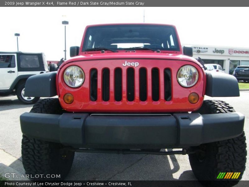 Flame Red / Dark Slate Gray/Medium Slate Gray 2009 Jeep Wrangler X 4x4
