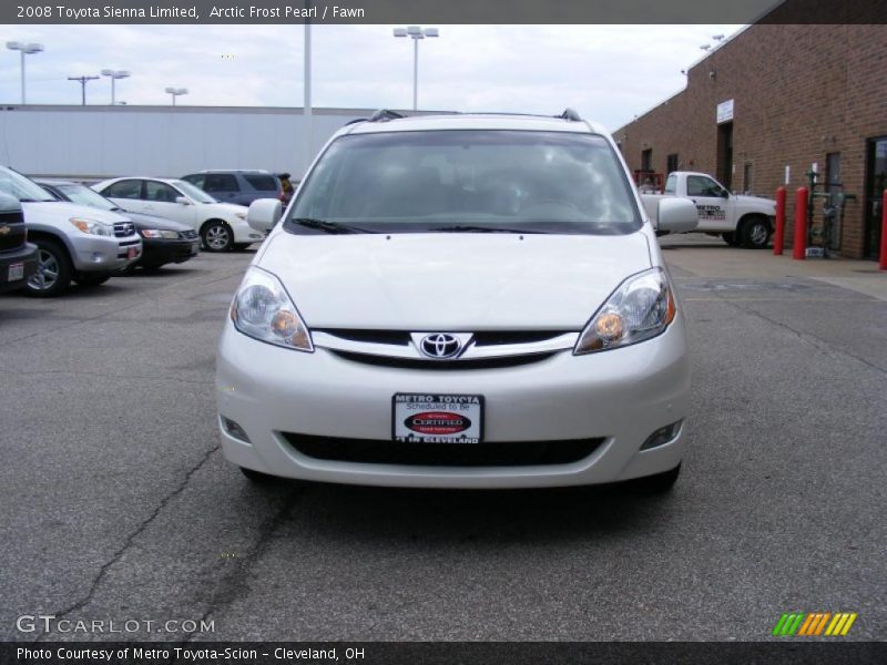 Arctic Frost Pearl / Fawn 2008 Toyota Sienna Limited