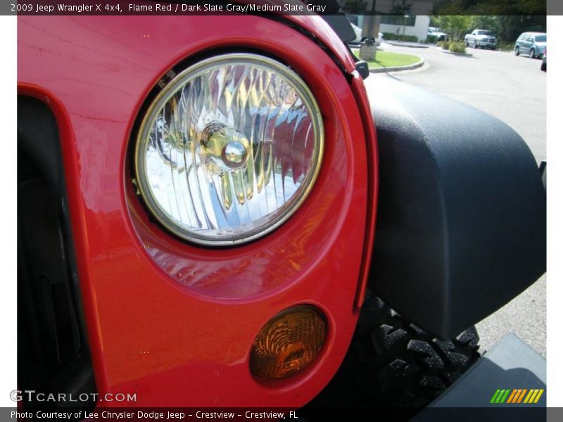 Flame Red / Dark Slate Gray/Medium Slate Gray 2009 Jeep Wrangler X 4x4