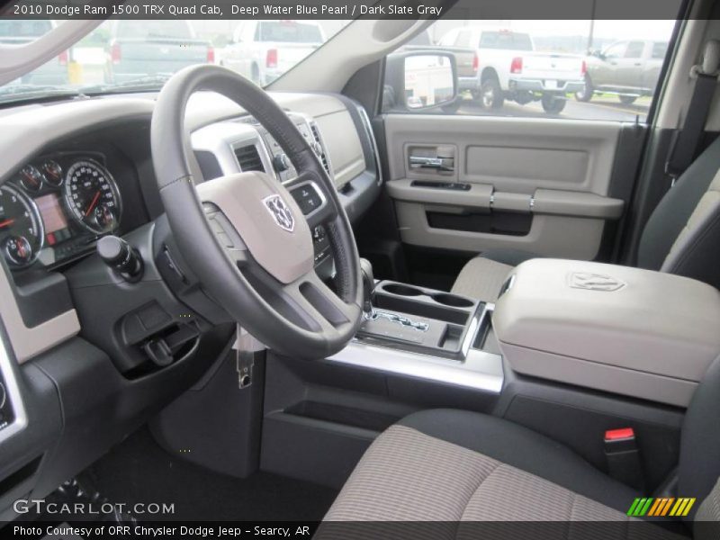 Deep Water Blue Pearl / Dark Slate Gray 2010 Dodge Ram 1500 TRX Quad Cab