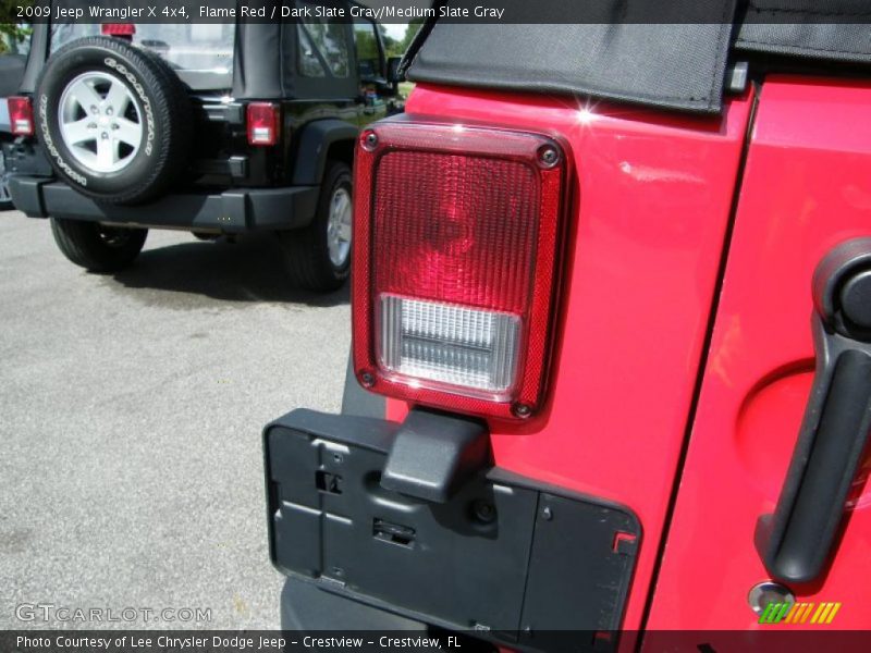 Flame Red / Dark Slate Gray/Medium Slate Gray 2009 Jeep Wrangler X 4x4