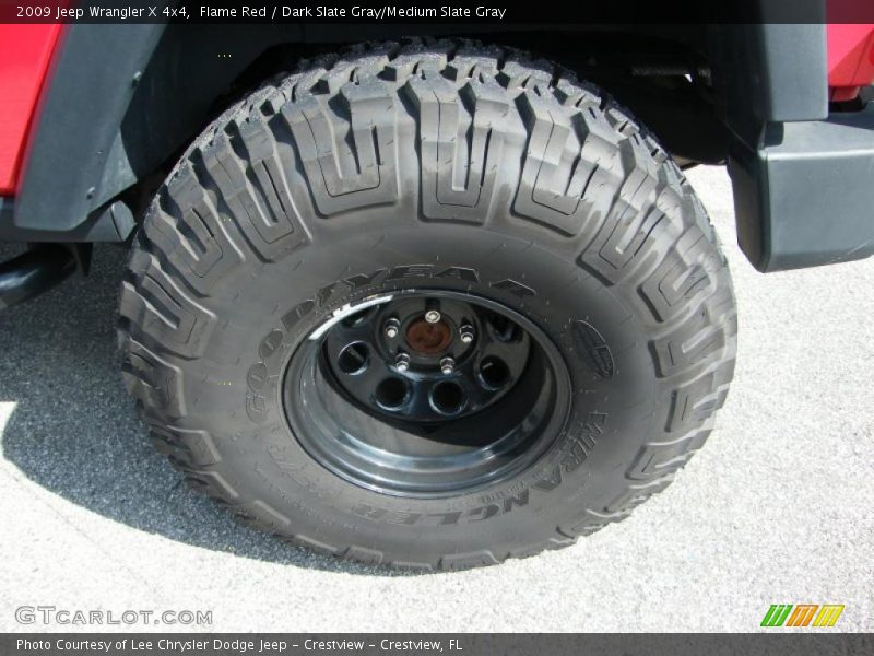 Flame Red / Dark Slate Gray/Medium Slate Gray 2009 Jeep Wrangler X 4x4