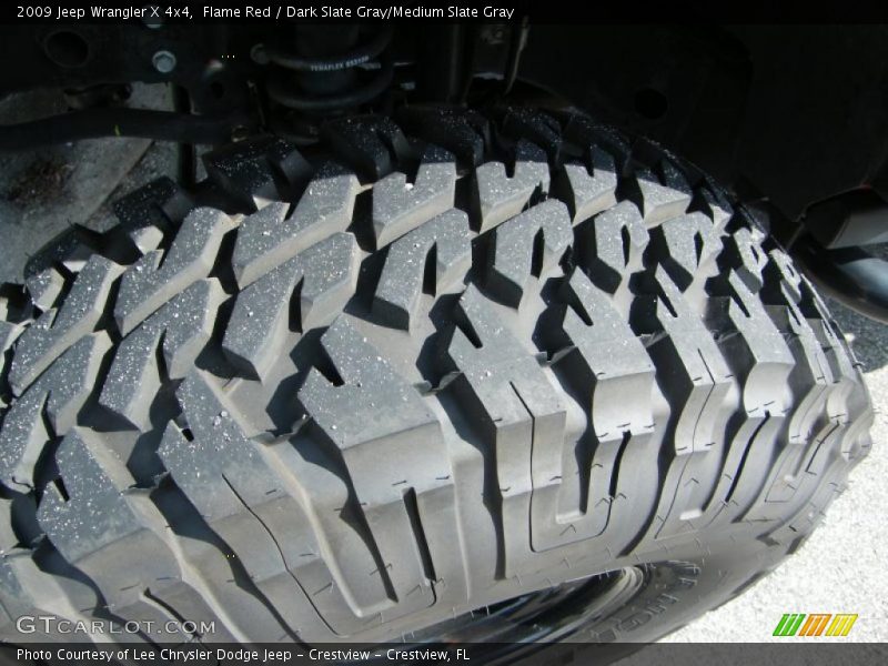 Flame Red / Dark Slate Gray/Medium Slate Gray 2009 Jeep Wrangler X 4x4