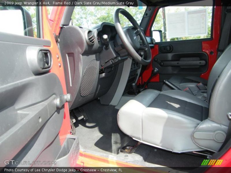 Flame Red / Dark Slate Gray/Medium Slate Gray 2009 Jeep Wrangler X 4x4