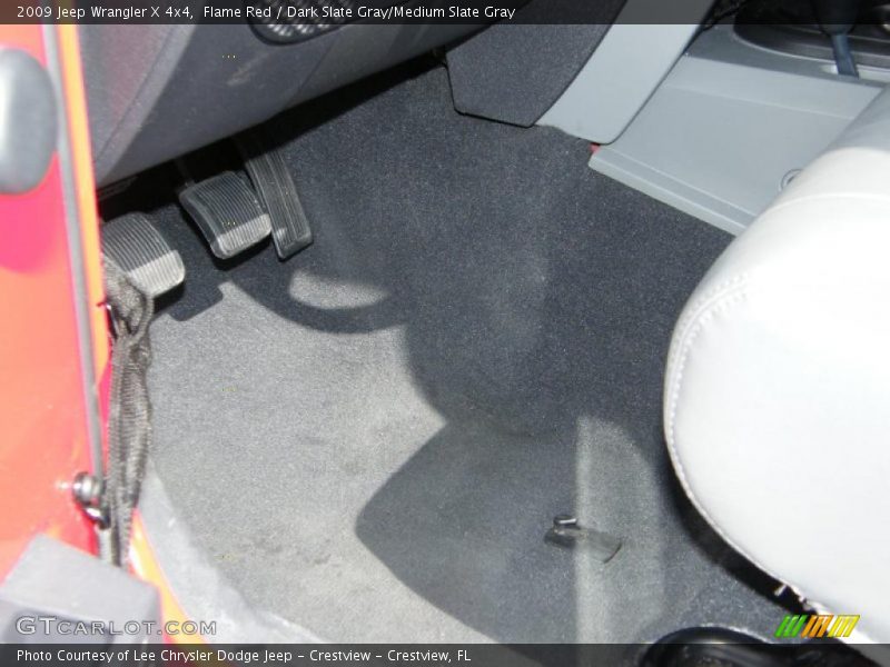 Flame Red / Dark Slate Gray/Medium Slate Gray 2009 Jeep Wrangler X 4x4