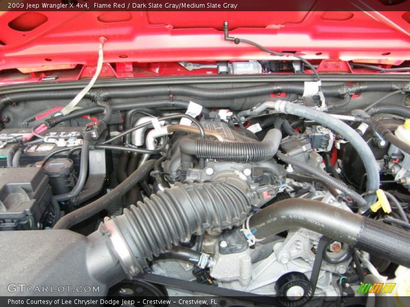 Flame Red / Dark Slate Gray/Medium Slate Gray 2009 Jeep Wrangler X 4x4