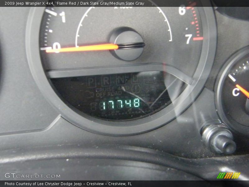 Flame Red / Dark Slate Gray/Medium Slate Gray 2009 Jeep Wrangler X 4x4
