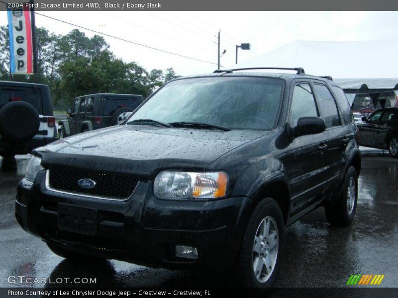 Black / Ebony Black 2004 Ford Escape Limited 4WD