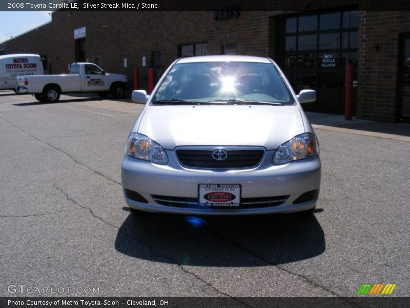 Silver Streak Mica / Stone 2008 Toyota Corolla LE