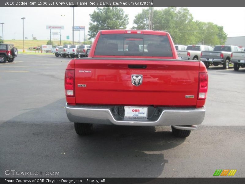 Flame Red / Dark Slate/Medium Graystone 2010 Dodge Ram 1500 SLT Crew Cab