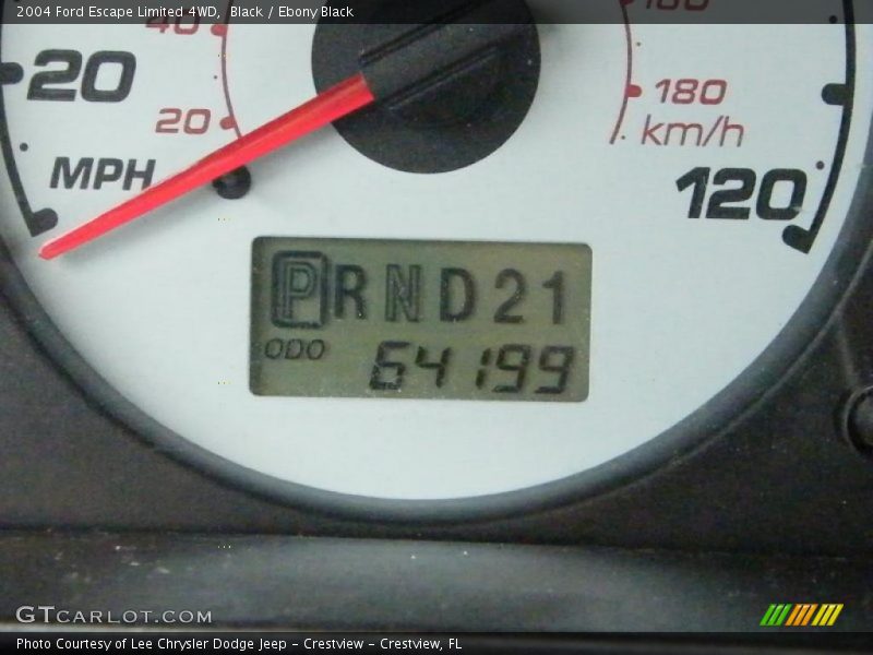 Black / Ebony Black 2004 Ford Escape Limited 4WD
