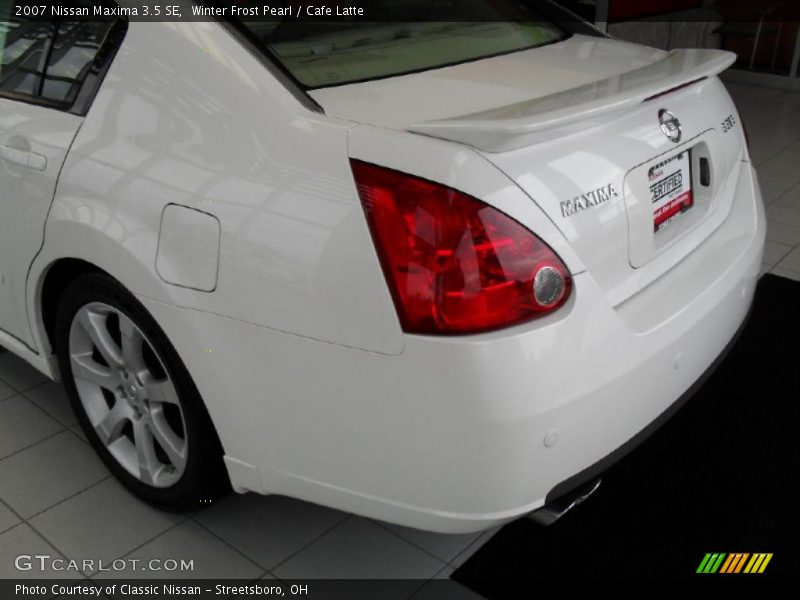 Winter Frost Pearl / Cafe Latte 2007 Nissan Maxima 3.5 SE