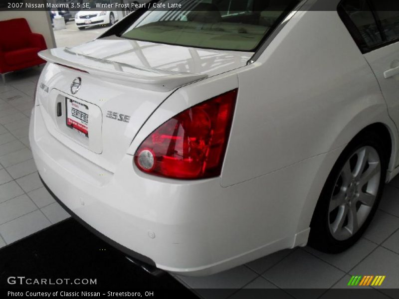 Winter Frost Pearl / Cafe Latte 2007 Nissan Maxima 3.5 SE