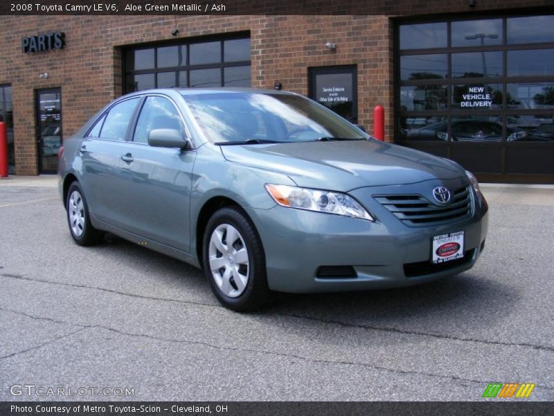 Aloe Green Metallic / Ash 2008 Toyota Camry LE V6