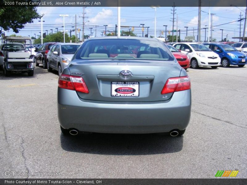 Aloe Green Metallic / Ash 2008 Toyota Camry LE V6