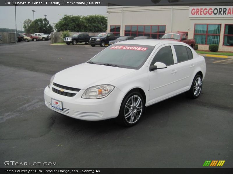 Summit White / Neutral 2008 Chevrolet Cobalt LT Sedan