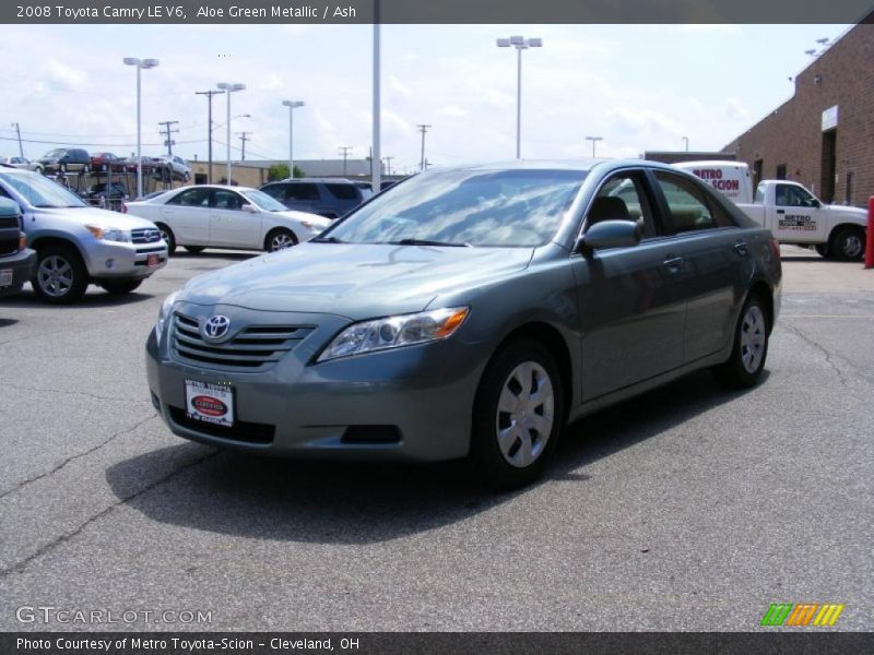 Aloe Green Metallic / Ash 2008 Toyota Camry LE V6