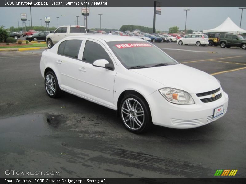 Summit White / Neutral 2008 Chevrolet Cobalt LT Sedan