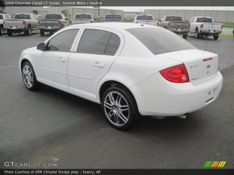 Summit White / Neutral 2008 Chevrolet Cobalt LT Sedan