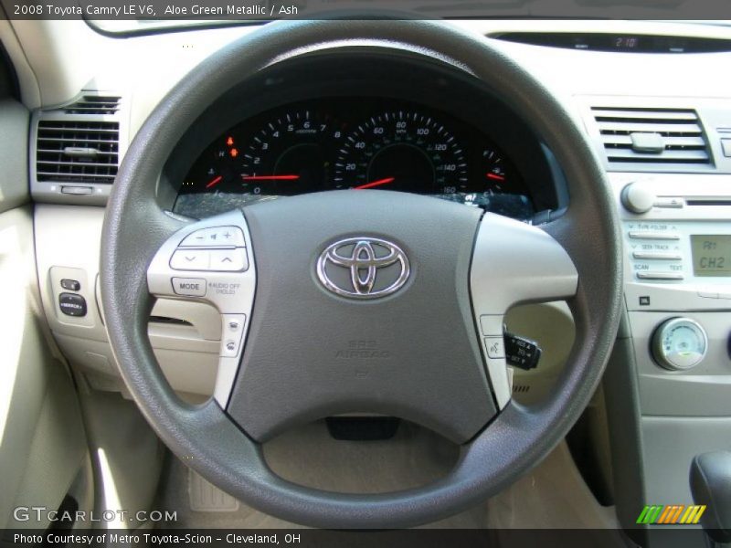 Aloe Green Metallic / Ash 2008 Toyota Camry LE V6