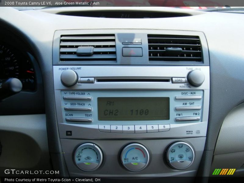 Aloe Green Metallic / Ash 2008 Toyota Camry LE V6