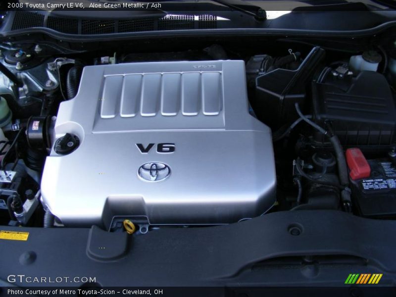 Aloe Green Metallic / Ash 2008 Toyota Camry LE V6