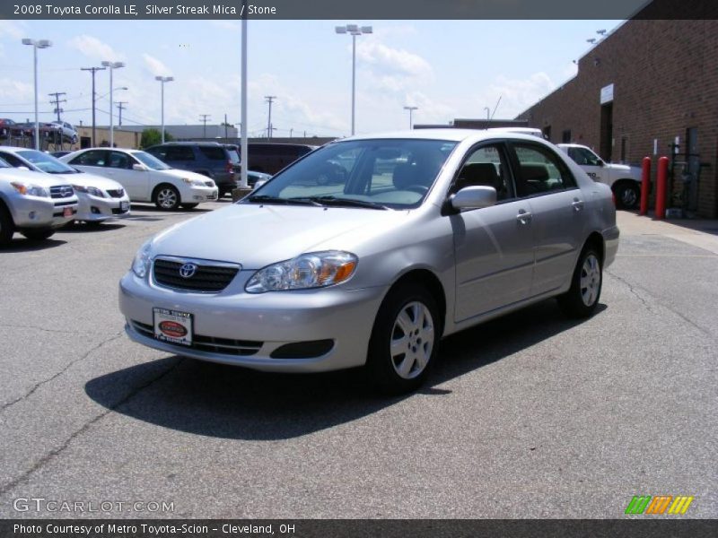 Silver Streak Mica / Stone 2008 Toyota Corolla LE