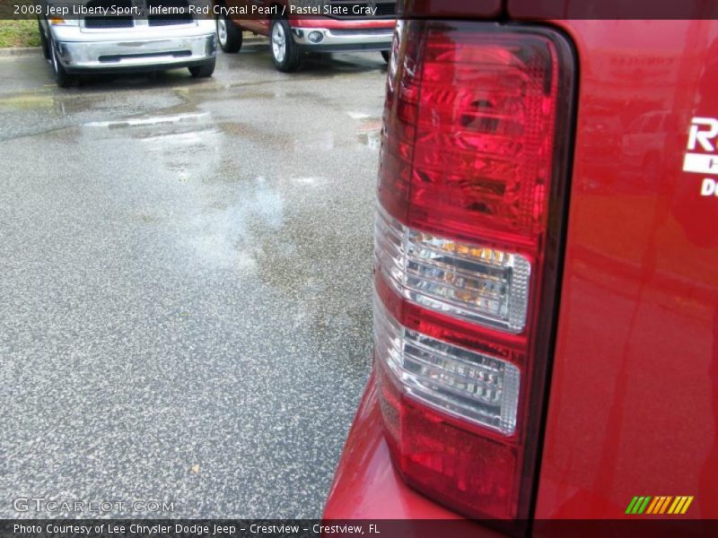 Inferno Red Crystal Pearl / Pastel Slate Gray 2008 Jeep Liberty Sport