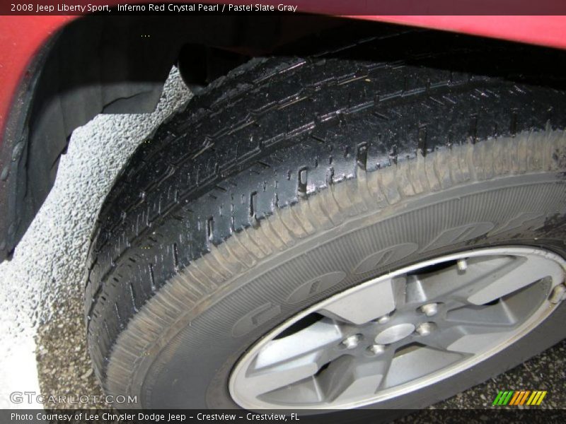 Inferno Red Crystal Pearl / Pastel Slate Gray 2008 Jeep Liberty Sport
