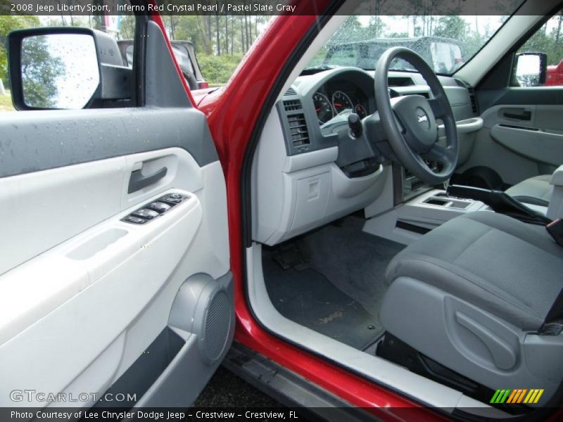 Inferno Red Crystal Pearl / Pastel Slate Gray 2008 Jeep Liberty Sport