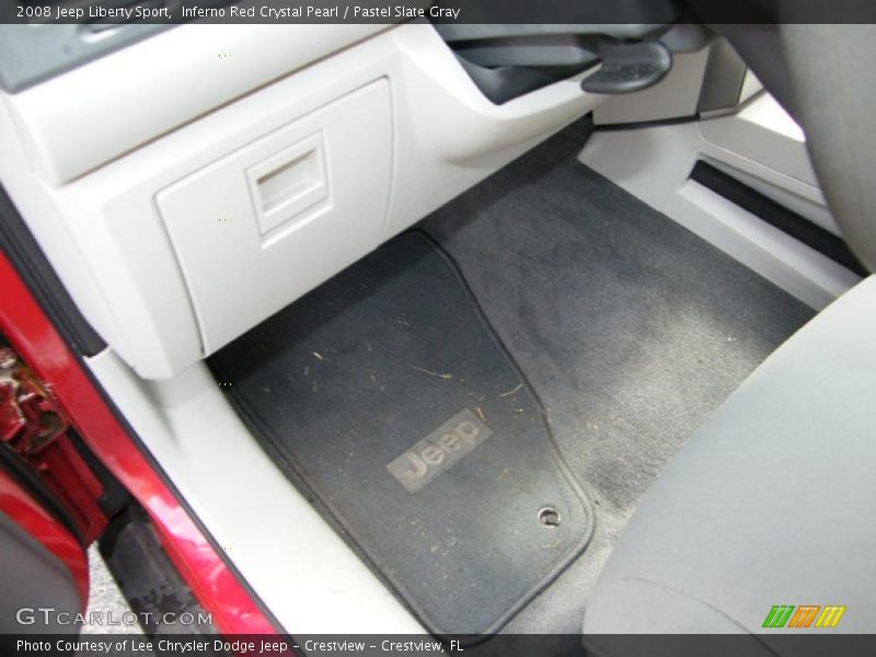 Inferno Red Crystal Pearl / Pastel Slate Gray 2008 Jeep Liberty Sport
