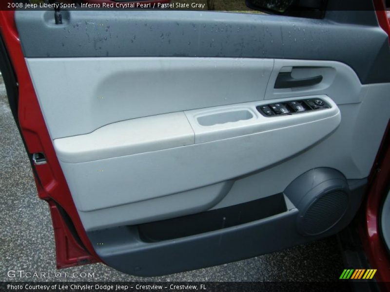 Inferno Red Crystal Pearl / Pastel Slate Gray 2008 Jeep Liberty Sport
