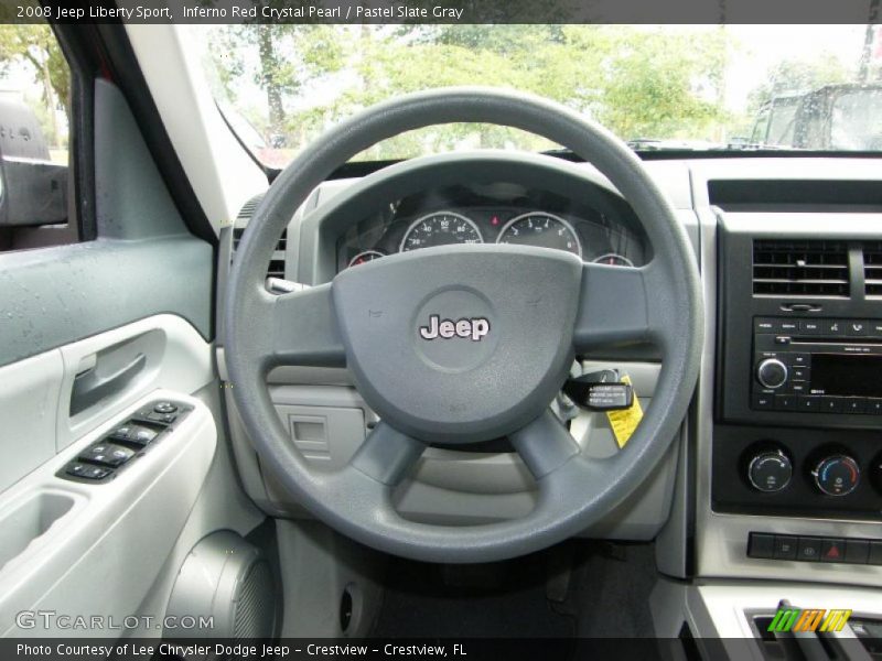 Inferno Red Crystal Pearl / Pastel Slate Gray 2008 Jeep Liberty Sport