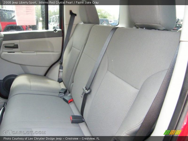 Inferno Red Crystal Pearl / Pastel Slate Gray 2008 Jeep Liberty Sport