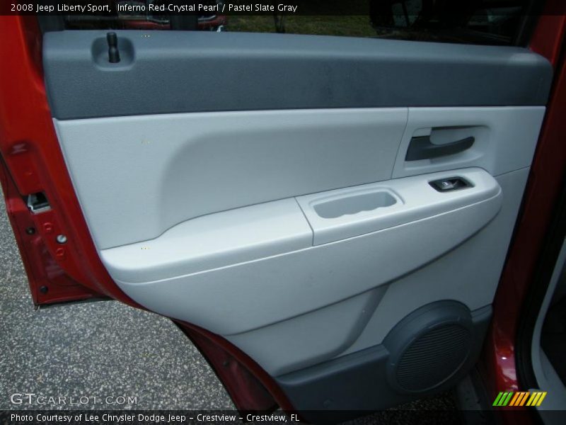 Inferno Red Crystal Pearl / Pastel Slate Gray 2008 Jeep Liberty Sport