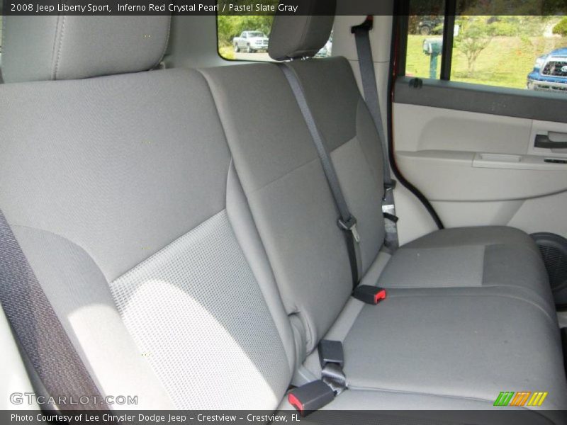 Inferno Red Crystal Pearl / Pastel Slate Gray 2008 Jeep Liberty Sport