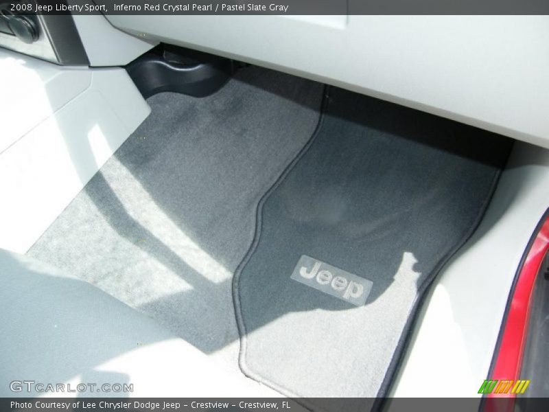 Inferno Red Crystal Pearl / Pastel Slate Gray 2008 Jeep Liberty Sport