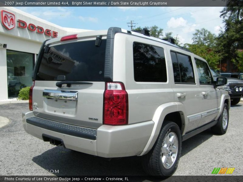 Bright Silver Metallic / Dark Slate Gray/Light Graystone 2007 Jeep Commander Limited 4x4