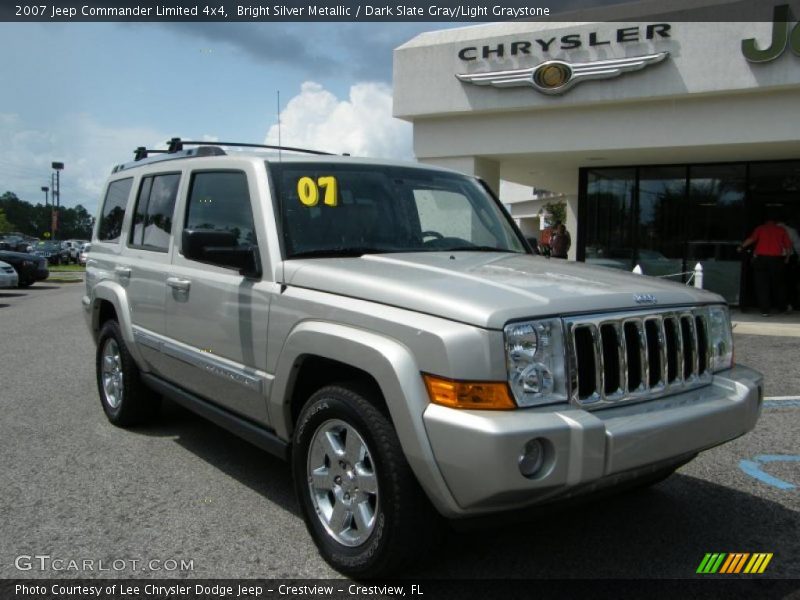 Bright Silver Metallic / Dark Slate Gray/Light Graystone 2007 Jeep Commander Limited 4x4