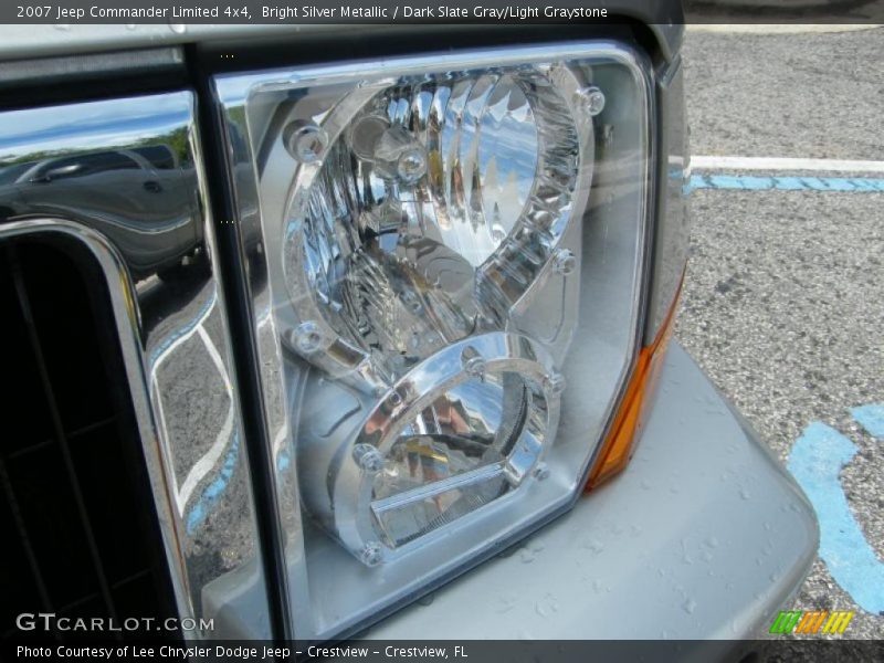 Bright Silver Metallic / Dark Slate Gray/Light Graystone 2007 Jeep Commander Limited 4x4