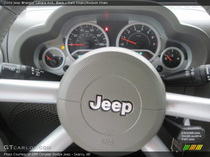 Black / Dark Khaki/Medium Khaki 2009 Jeep Wrangler Sahara 4x4