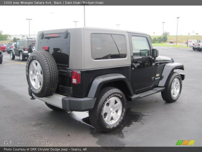 Black / Dark Khaki/Medium Khaki 2009 Jeep Wrangler Sahara 4x4