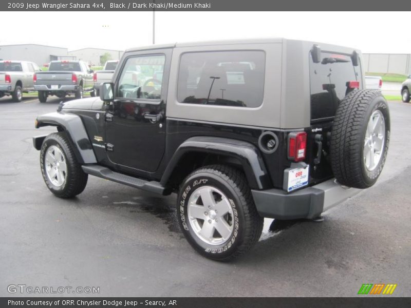 Black / Dark Khaki/Medium Khaki 2009 Jeep Wrangler Sahara 4x4