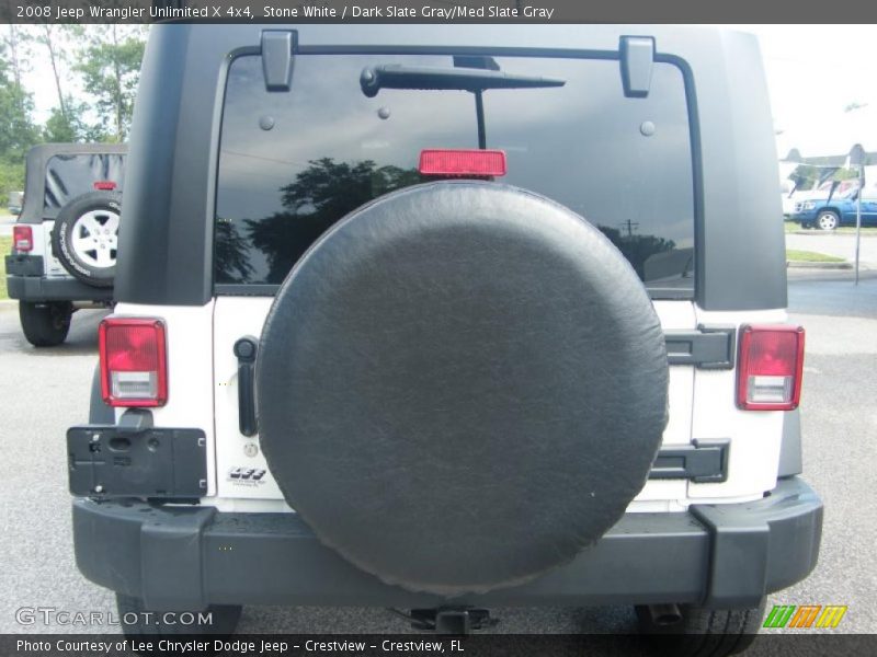 Stone White / Dark Slate Gray/Med Slate Gray 2008 Jeep Wrangler Unlimited X 4x4