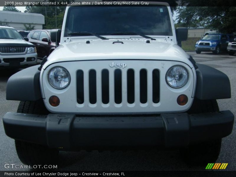 Stone White / Dark Slate Gray/Med Slate Gray 2008 Jeep Wrangler Unlimited X 4x4